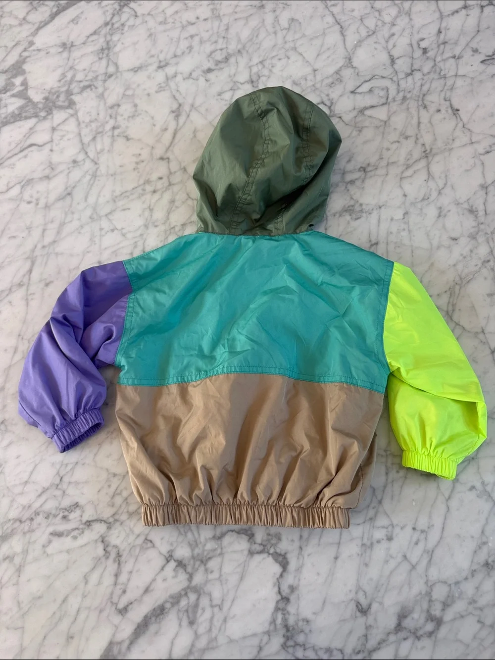 Gap Sz 2T Jersey Lined Colorblock Windbreaker Jacket‎